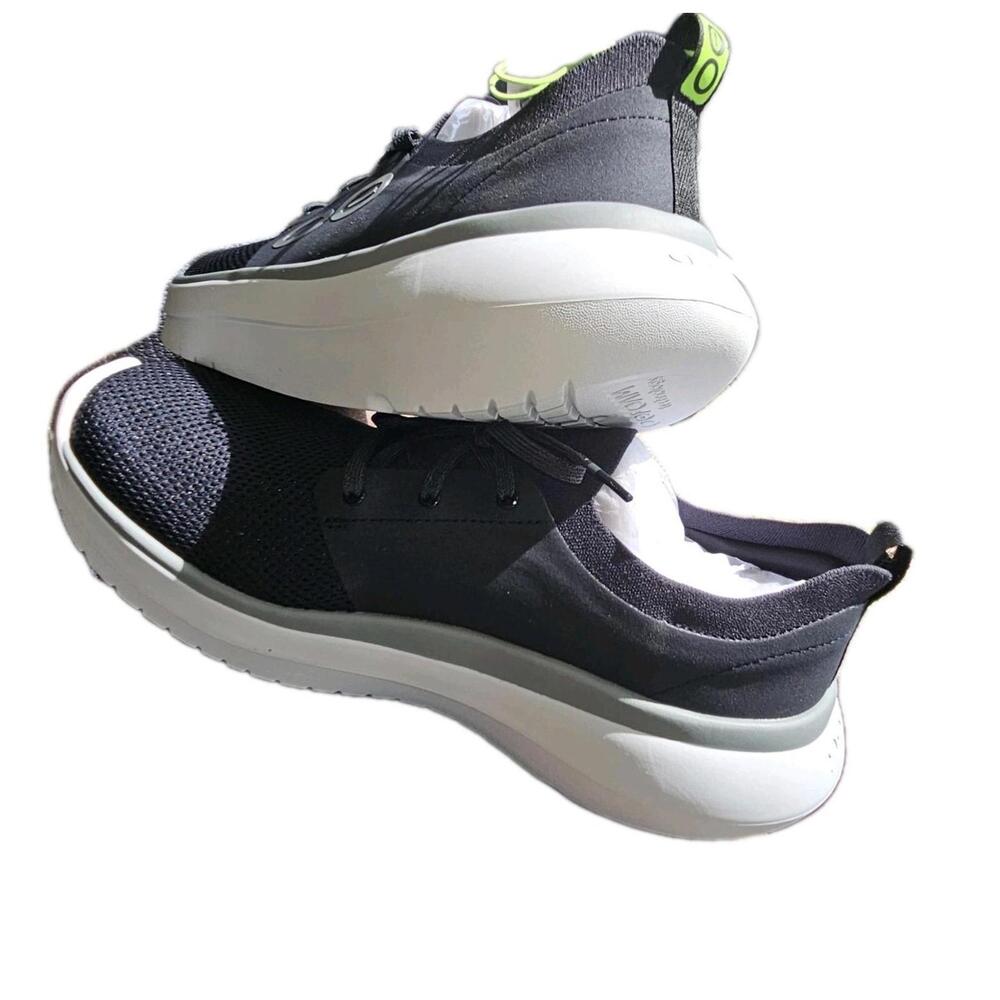 OOFOS OOMY Stride Men's Black White Size 11 US Recovery Walking Shoes NIB Sneak - Picture 8 of 9